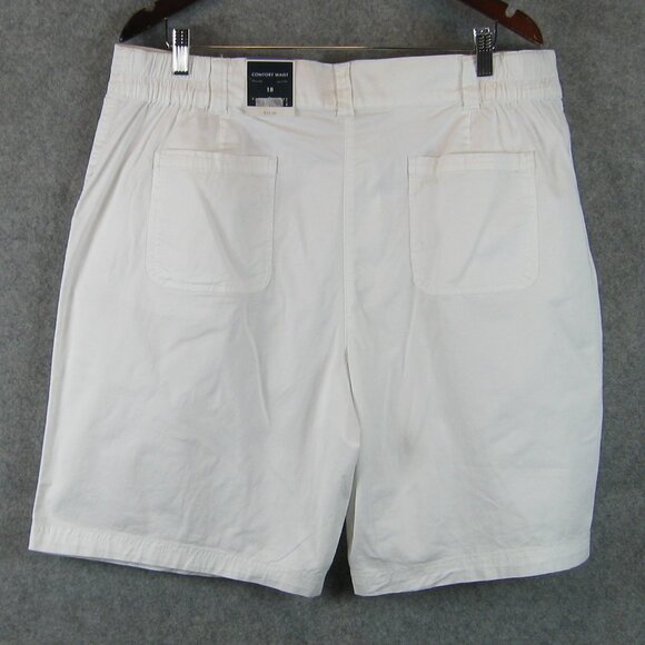 Karen Scott Comfort Waist Shorts White Size 18 NWT - Picture 4 of 7